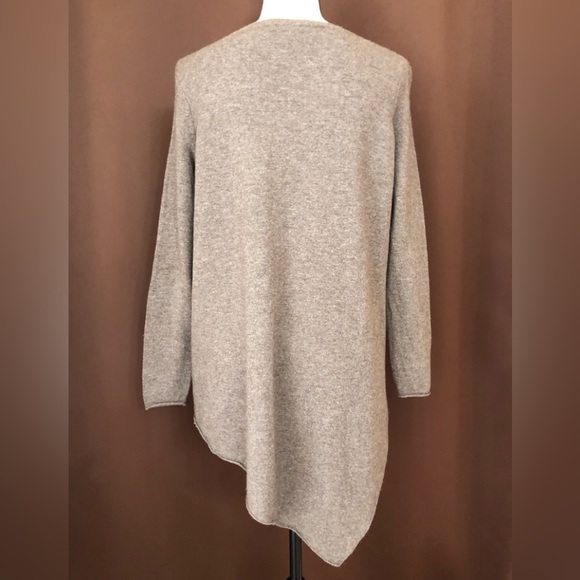 JOIE Tambrel 70% wool 30% cashmere asymmetrical heather coffee Sweater XS/S - Picture 6 of 10
